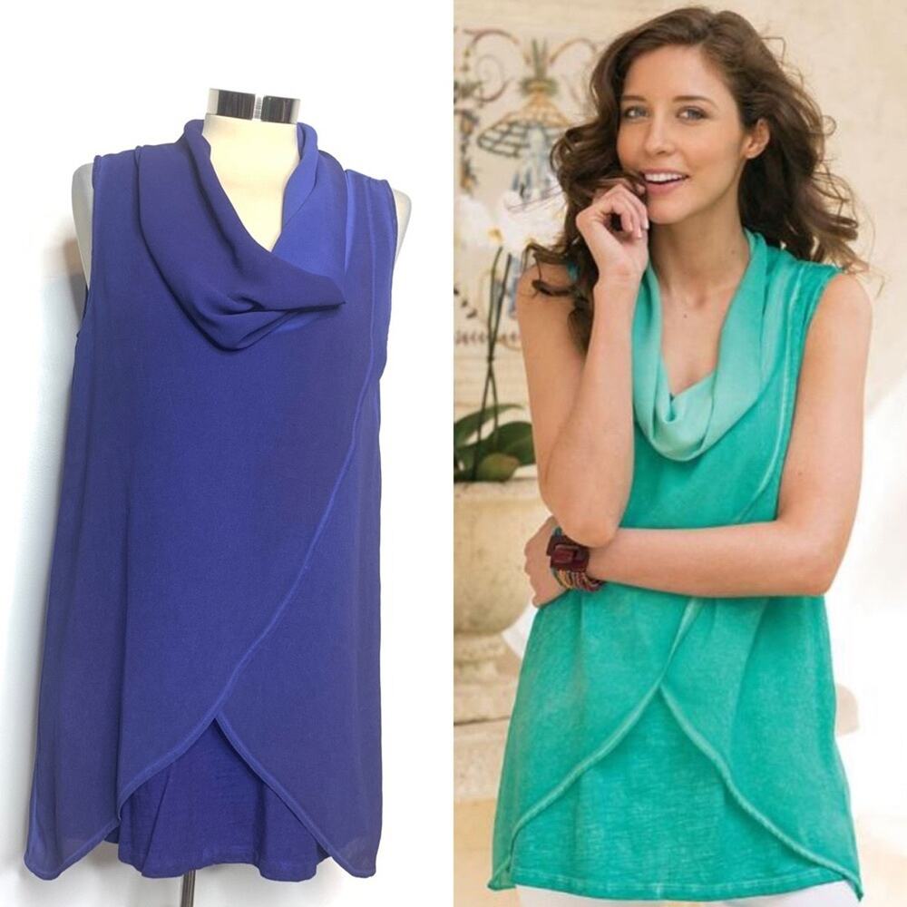 Soft Surroundings Cara cowl neck tank‎ top